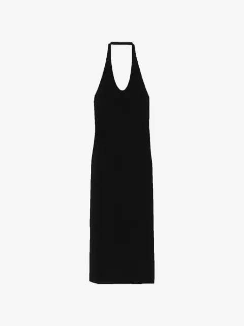 TOTEME compact knit halter dress black