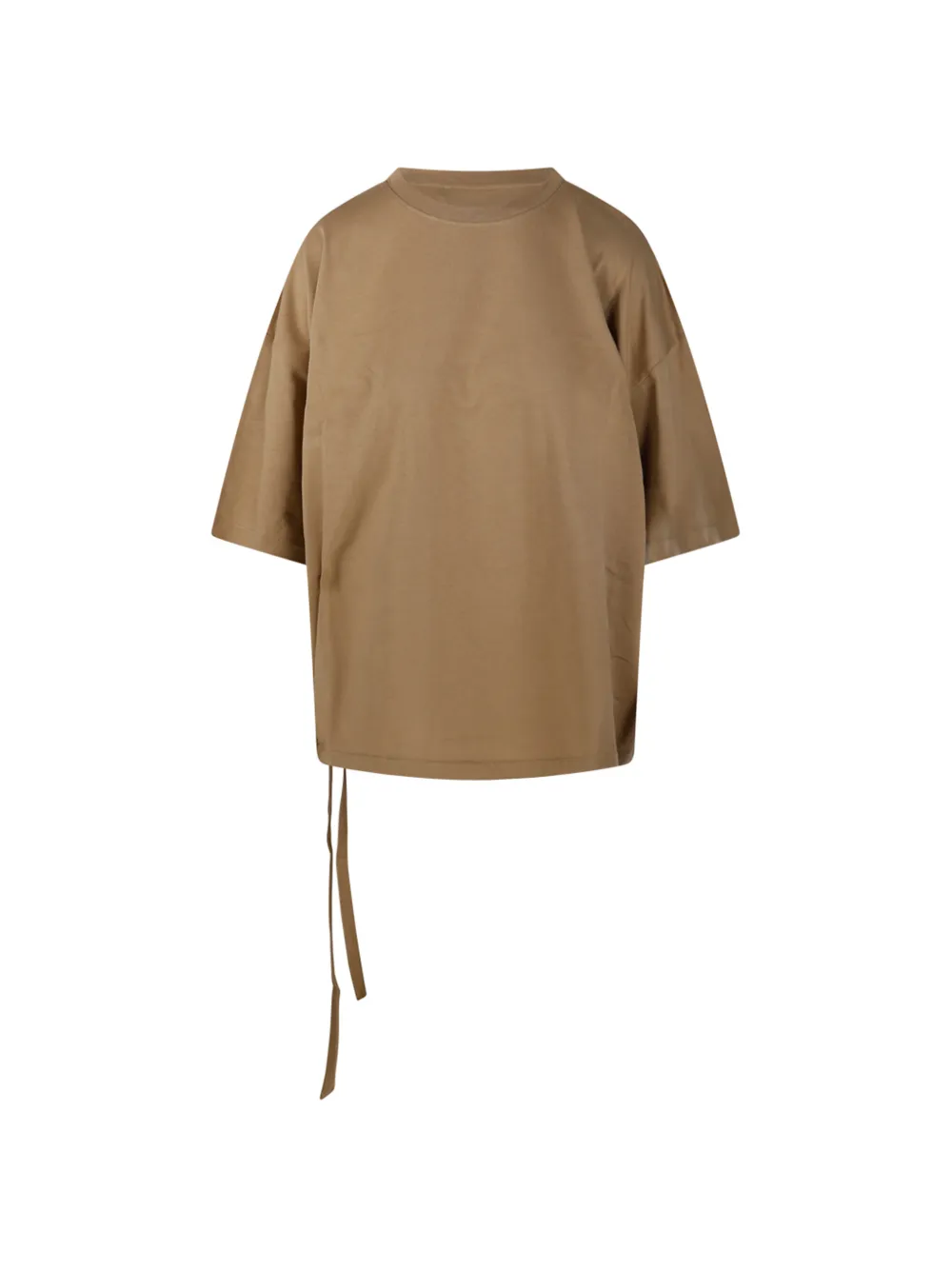Nude drawstring T-shirt - Toni neutri
