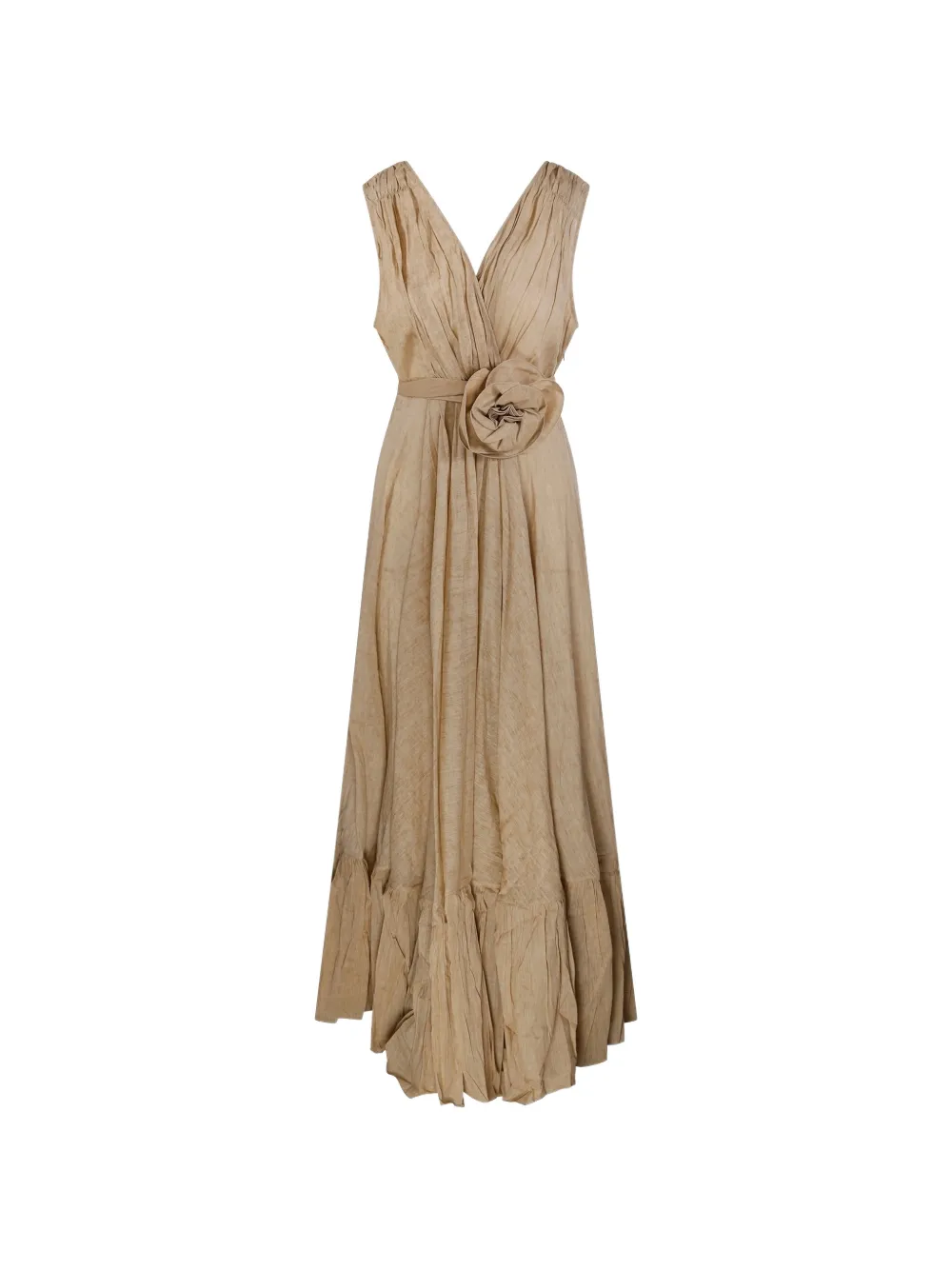 Mes Demoiselles flower-detail V-neck dress - Toni neutri