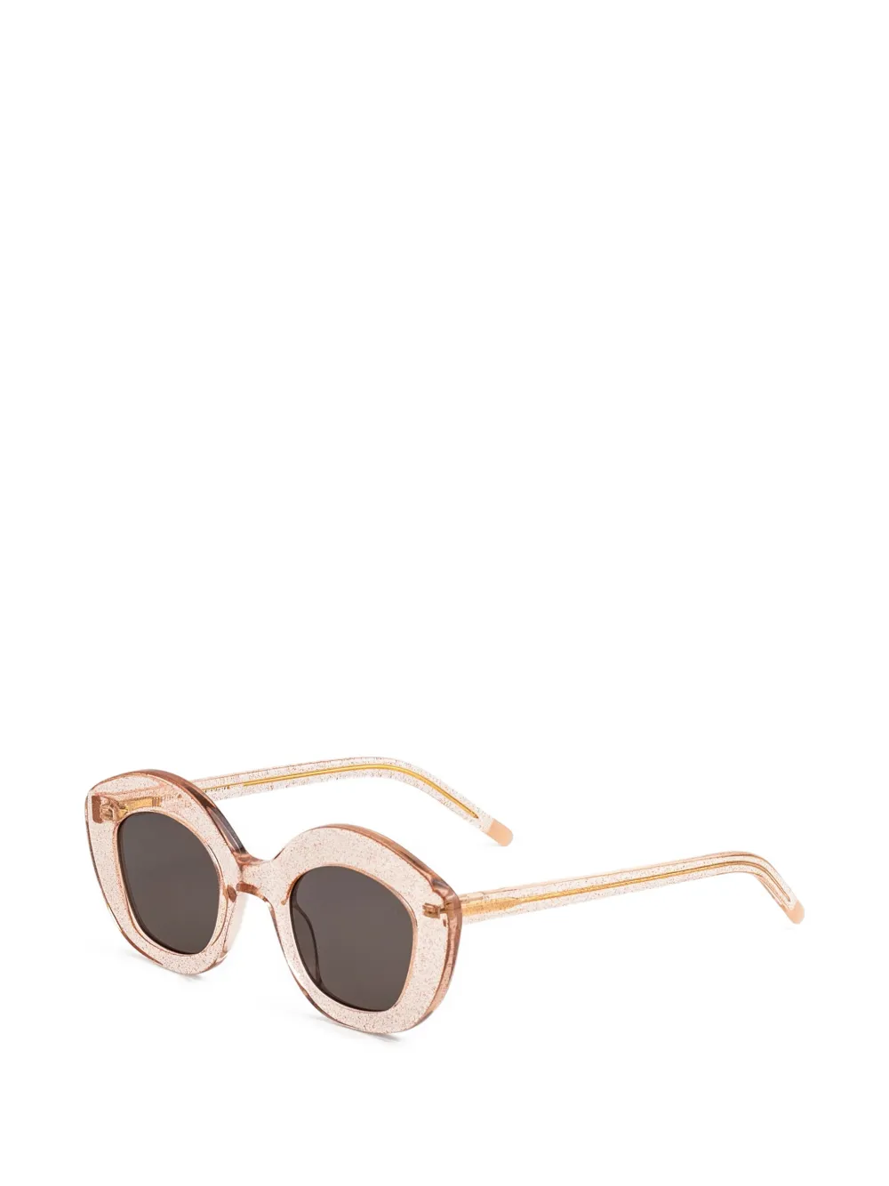 Kaleos Posey zonnebril met glitter montuur Roze