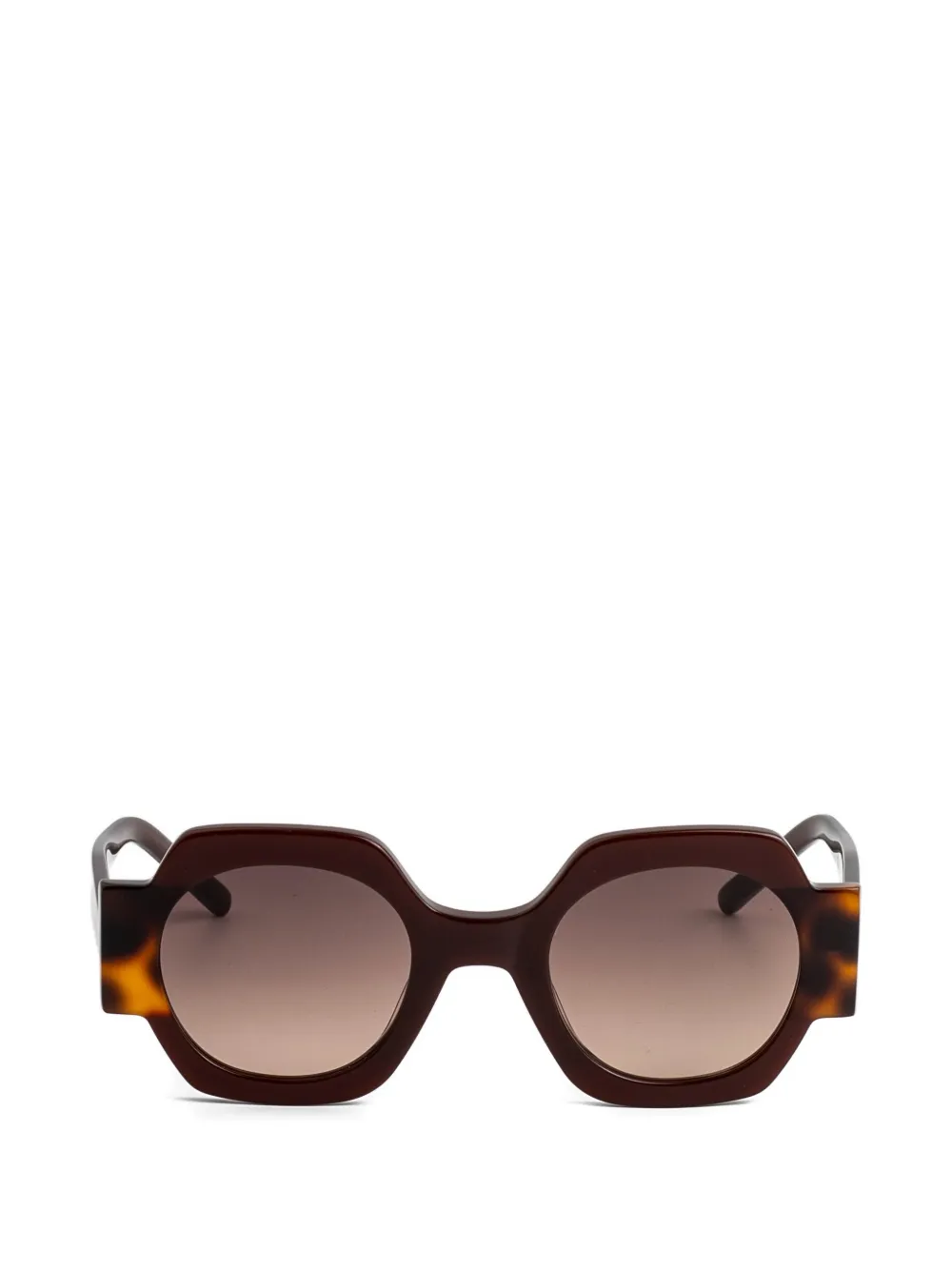 Kaleos Cabana geometric sunglasses - Marrone