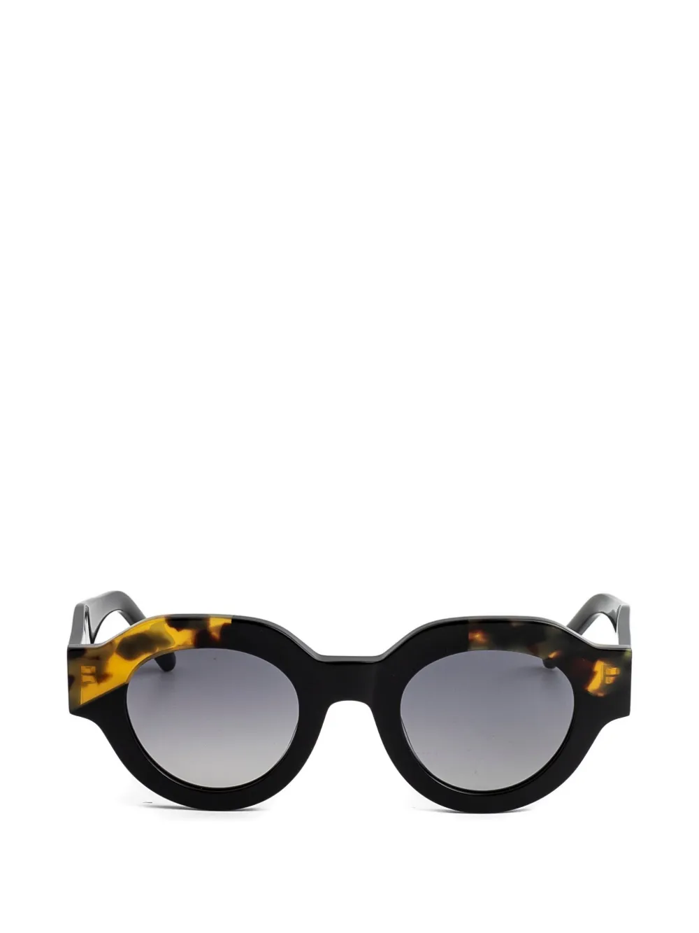 Kaleos Travers round sunglasses - Nero