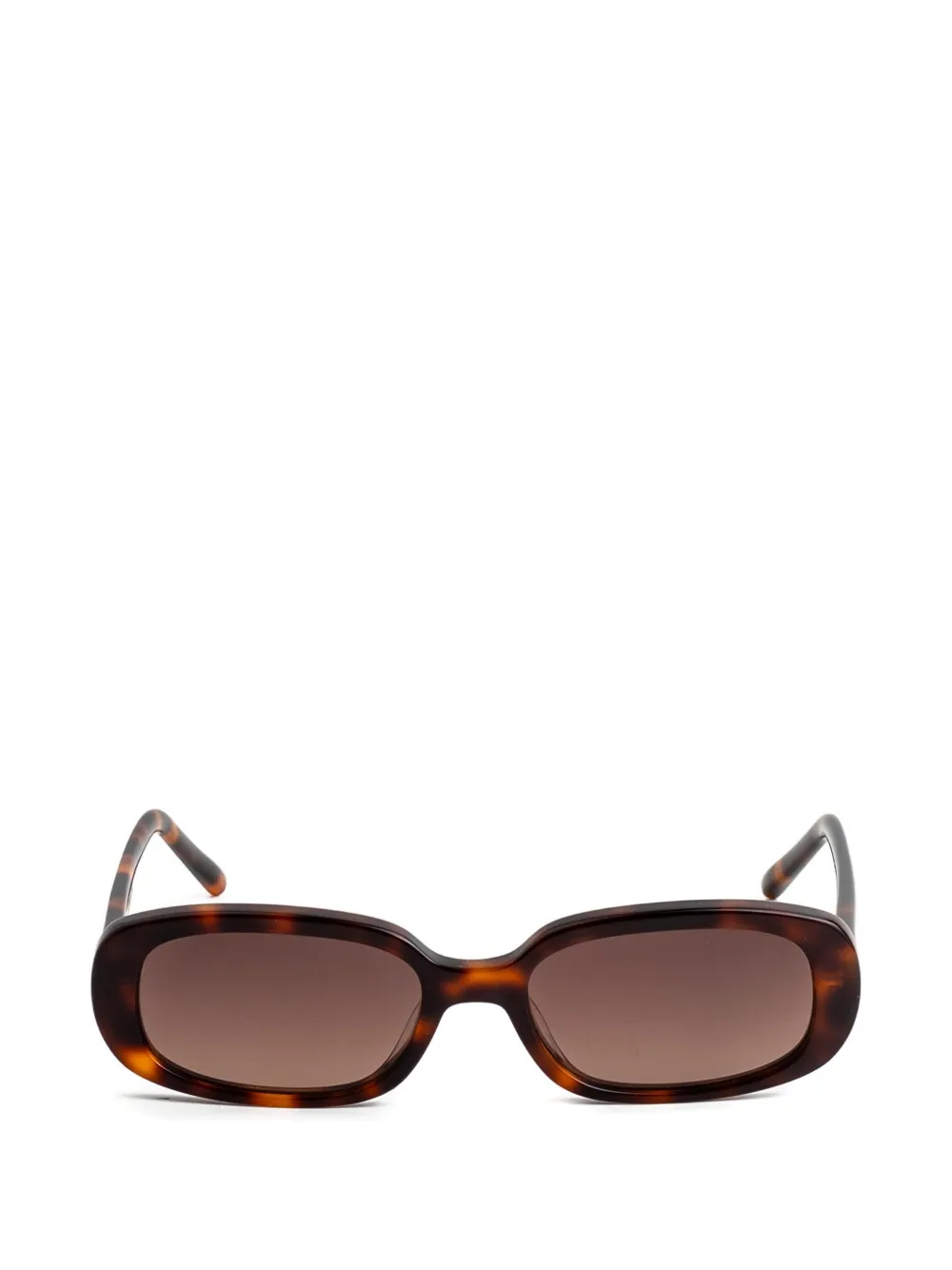 Kaleos Stirling rectangle-frame sunglasses - Marrone