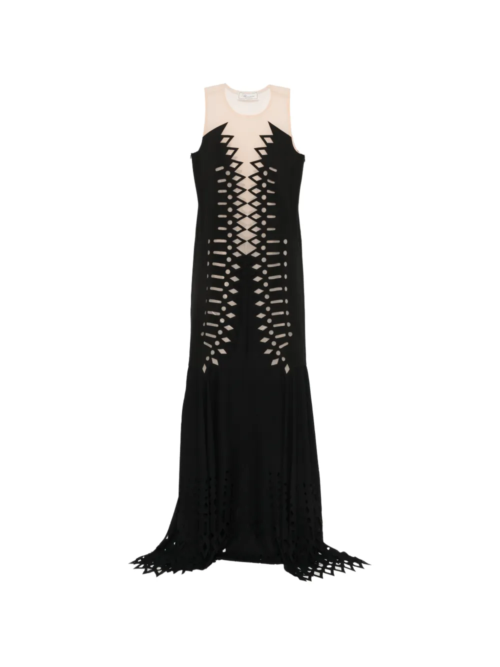 Blumarine cutout sleeveless maxi dress - Nero