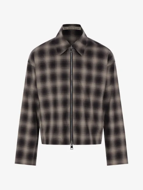Meta Campania Collective Tino check-pattern zip-up jacket