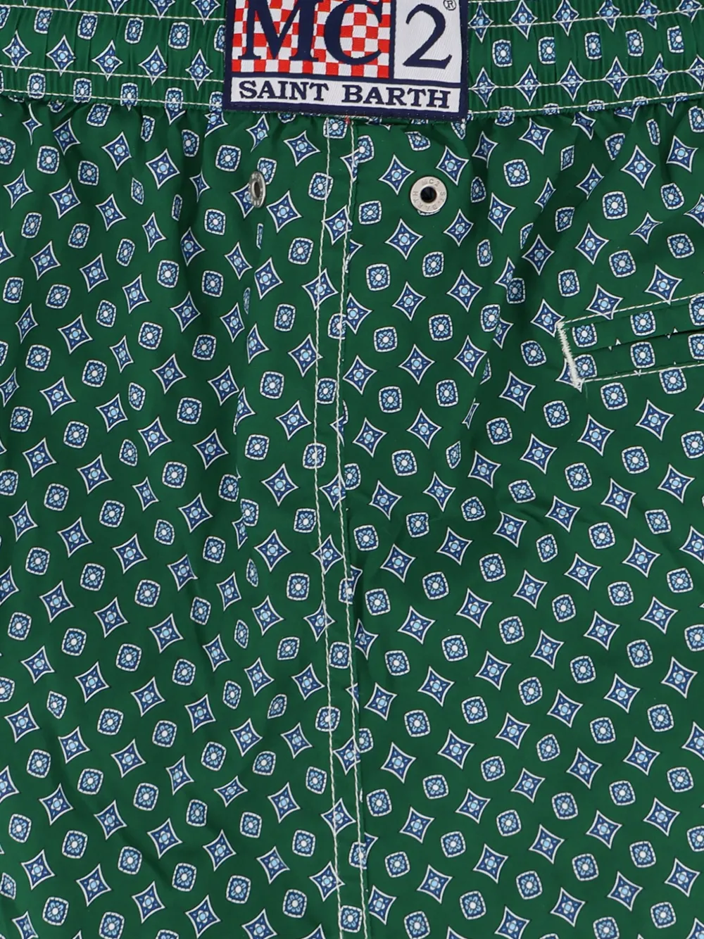 MC2 Saint Barth Zwembroek met print Groen