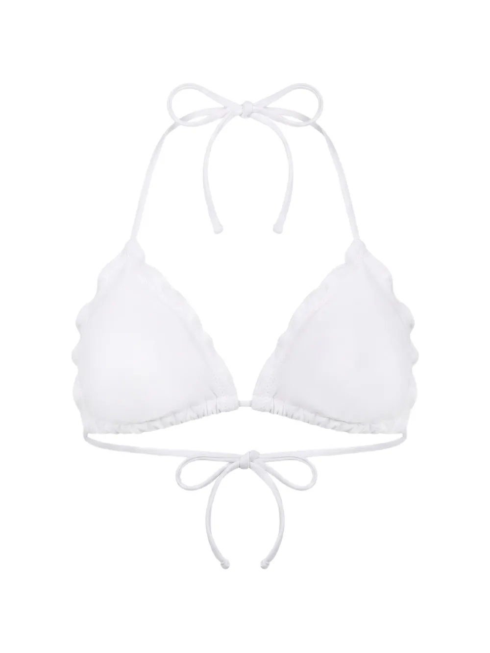MC2 Saint Barth Sagittarius bikinitop met broderie-anglaise Wit