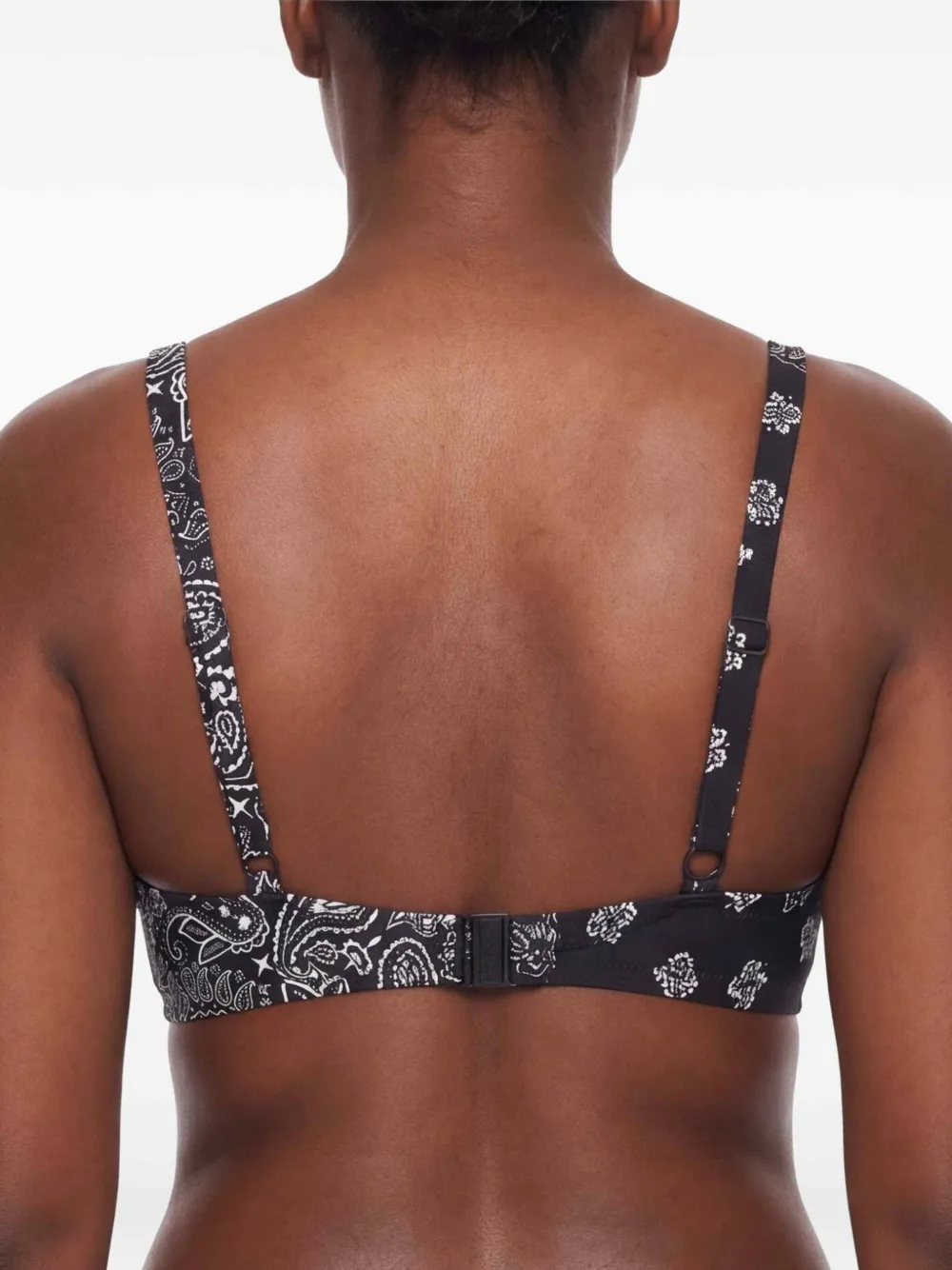 MC2 Saint Barth Bikinitop met bandanaprint Zwart