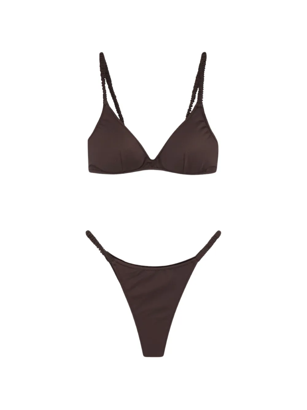 MC2 Saint Barth Moana bikini met ruches Bruin