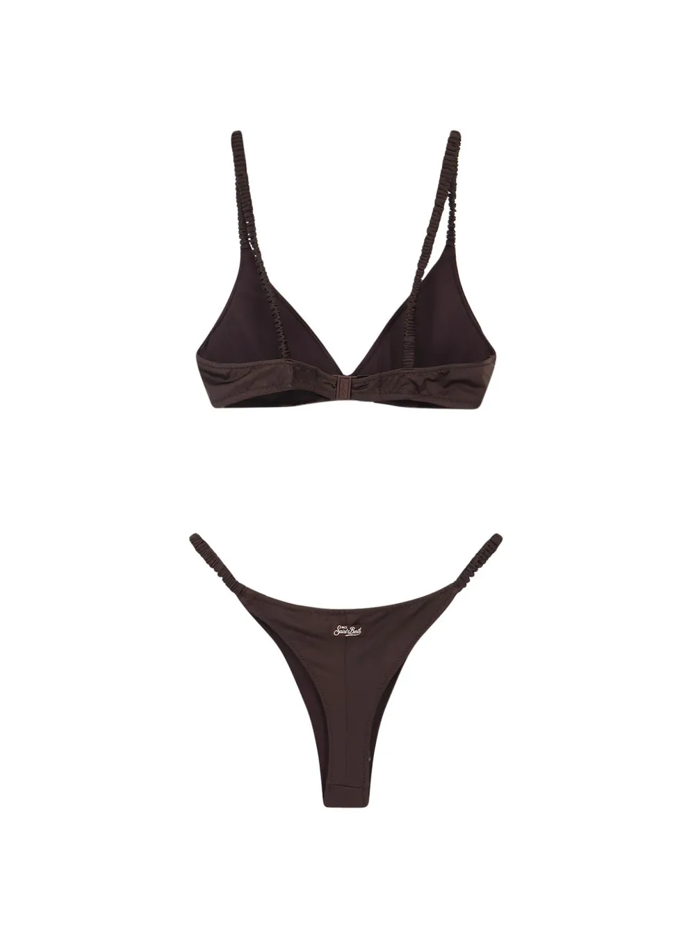 MC2 Saint Barth Moana bikini met ruches Bruin