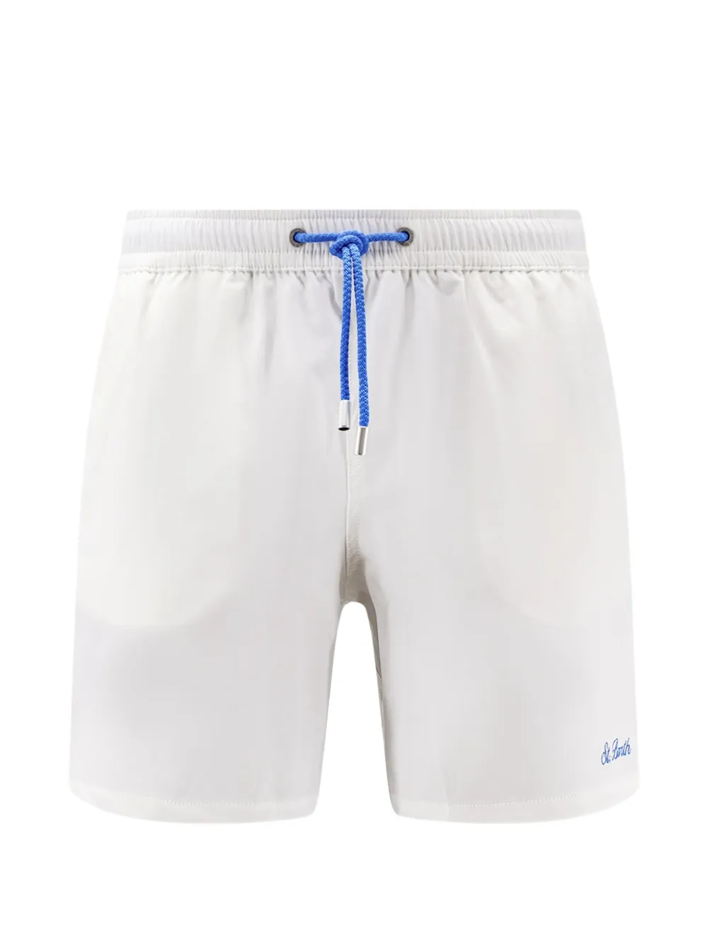 MC2 Saint Barth 로고 자수 드로스트링 수영복 쇼츠 | 화이트 | Image 1