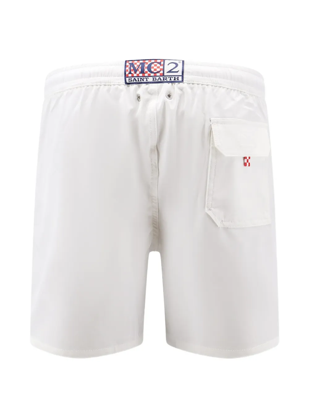 MC2 Saint Barth Zwembroek met geborduurd logo Wit