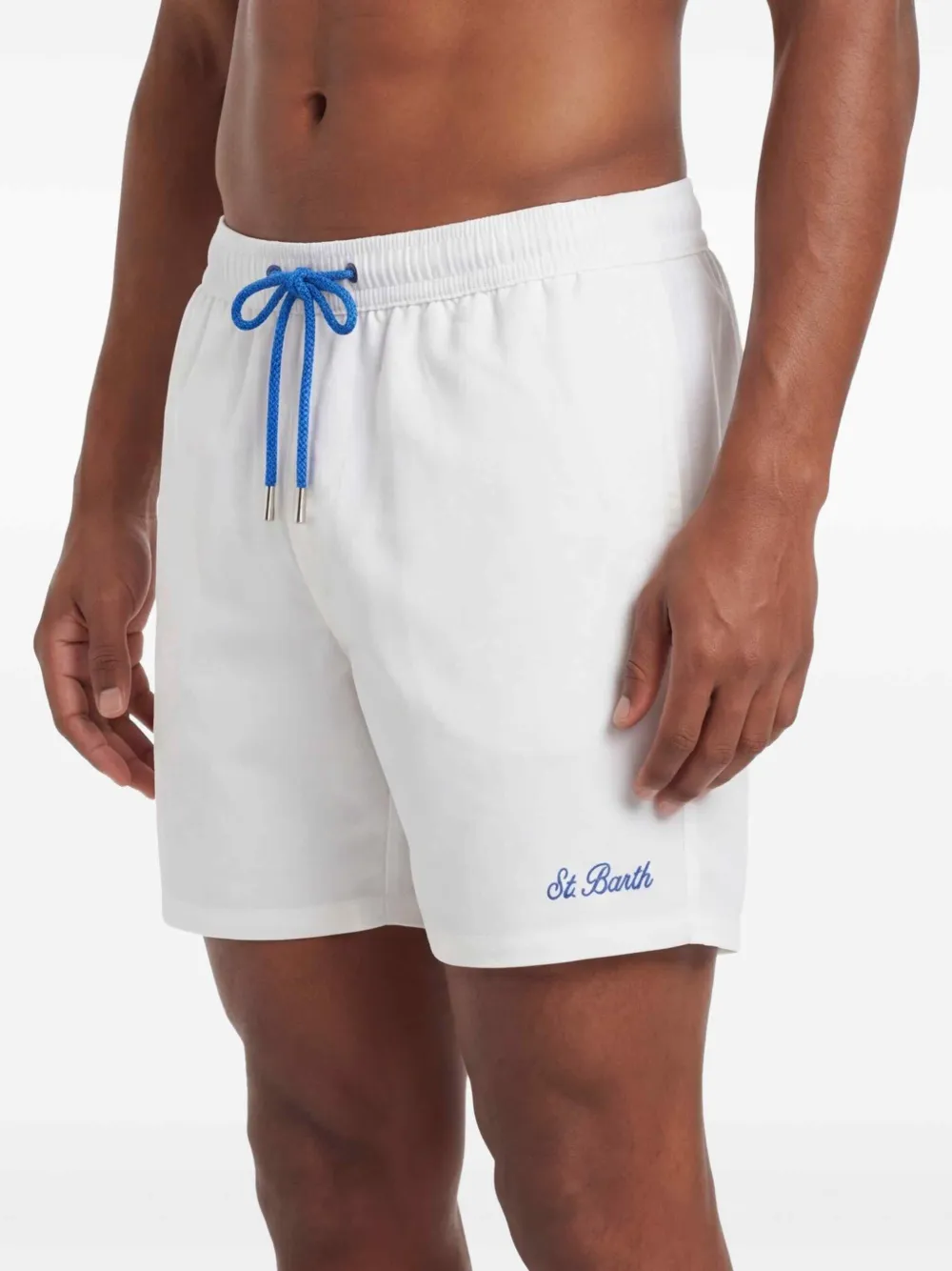 MC2 Saint Barth Zwembroek met geborduurd logo Wit