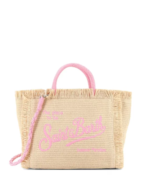 MC2 Saint Barth raffia frayed beach bag