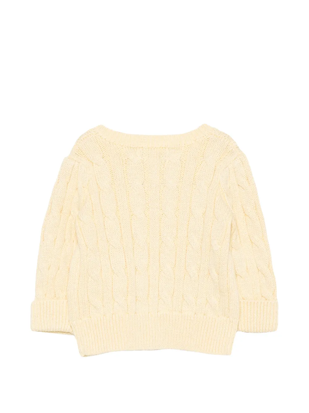 POLO RALPH LAUREN KIDS Kabelgebreid vest Geel