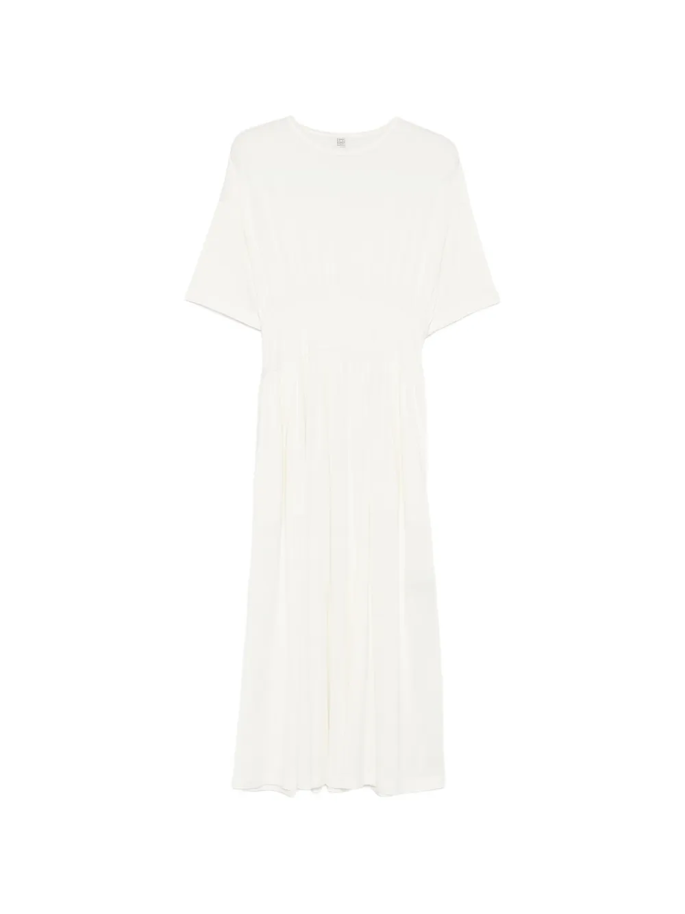 TOTEME crew-neck midi dress - Bianco