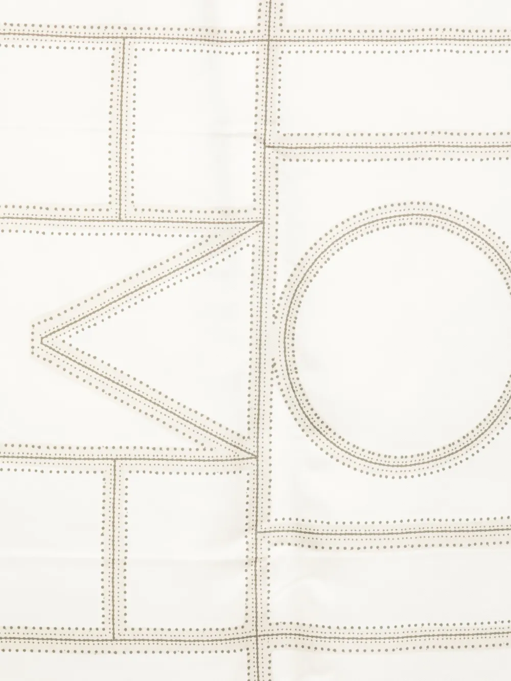 TOTEME Sjaal met geometrische print Beige