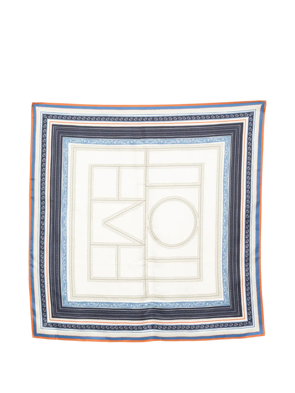 TOTEME geometric-print scarf - Toni neutri