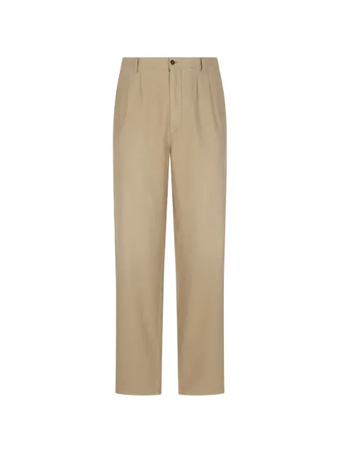 Maison Margiela pleated cotton trousers