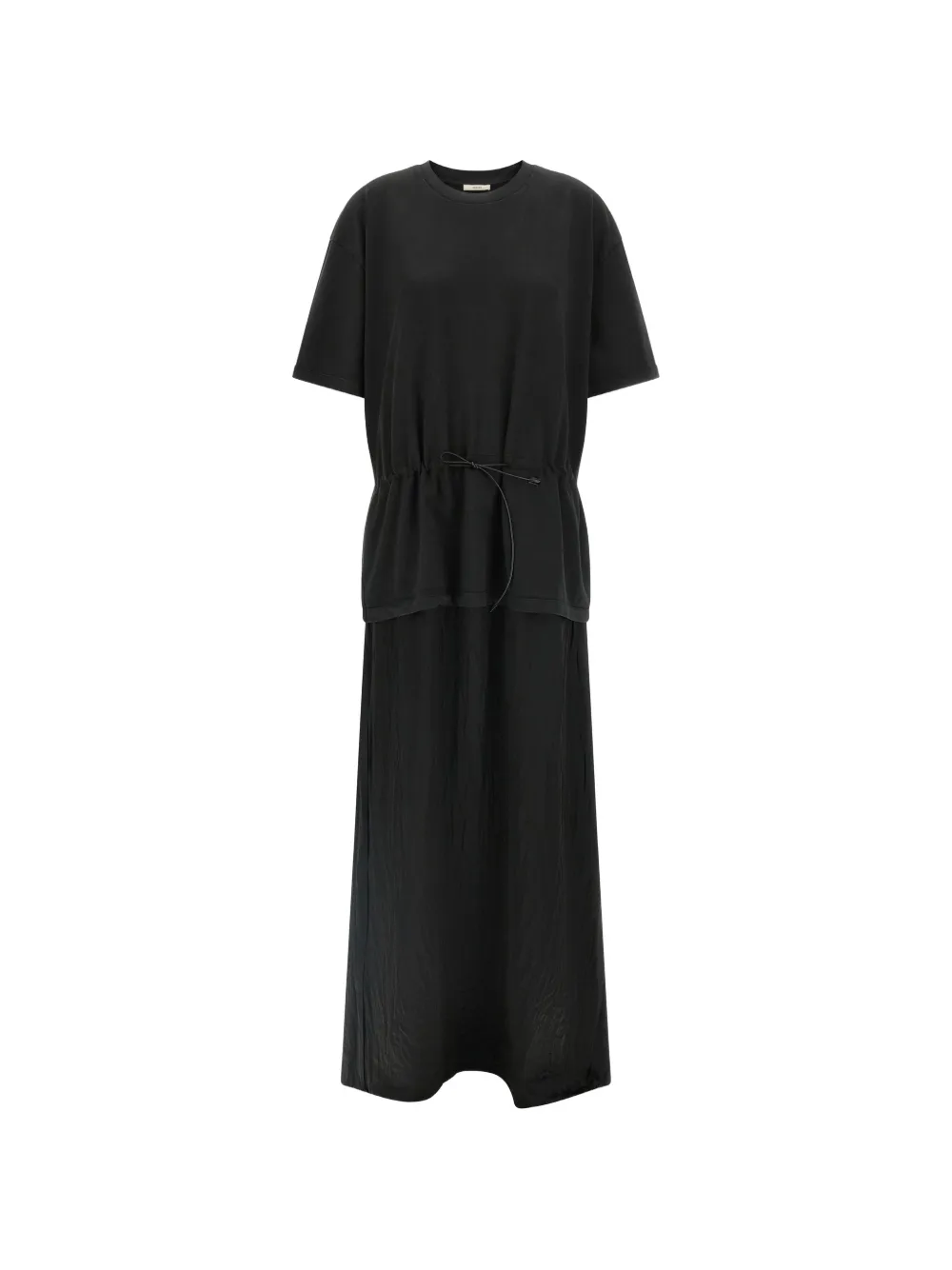 Haikure drawstring midi dress - Schwarz