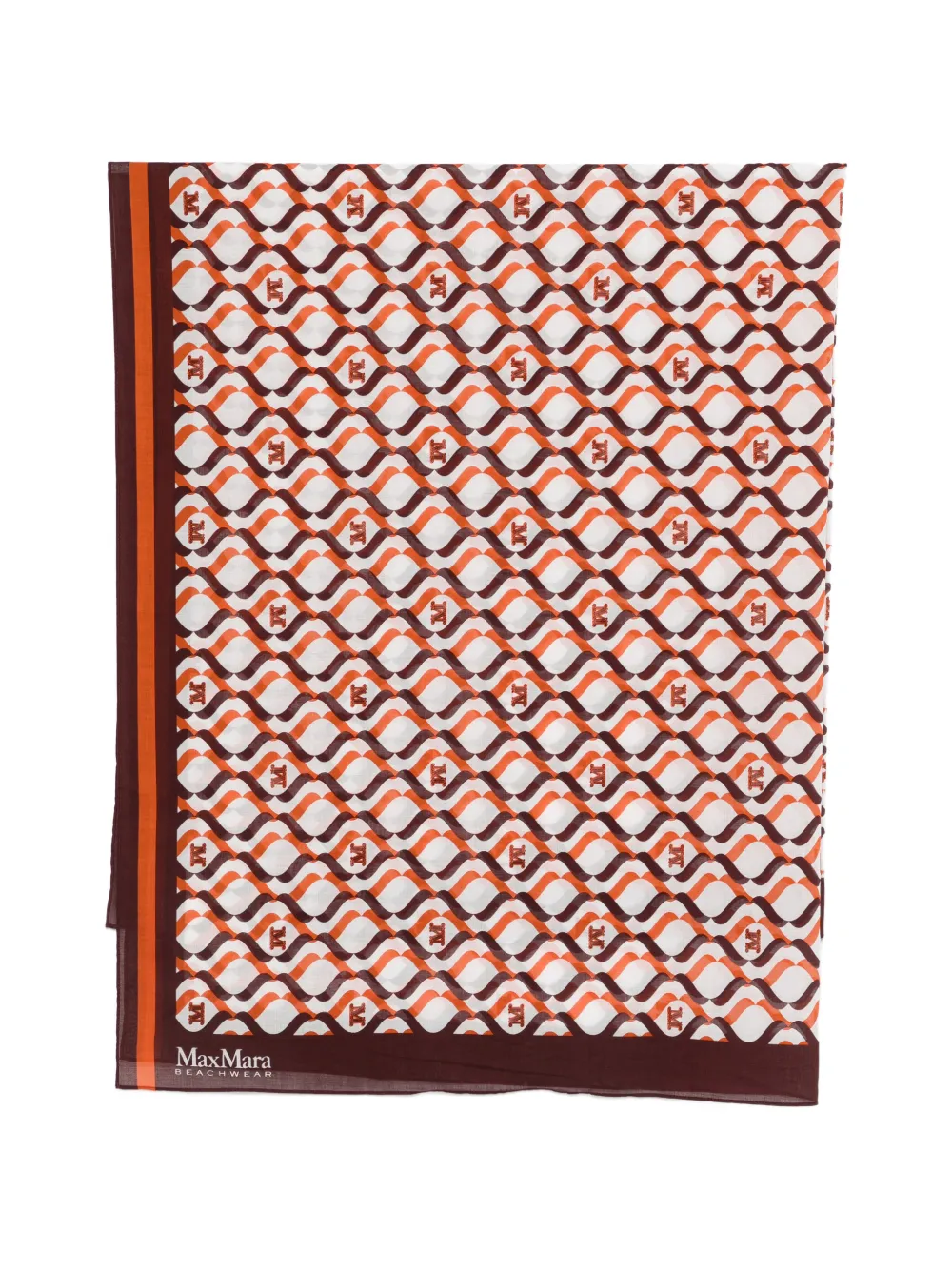 Max Mara graphic-print sarong - Bianco