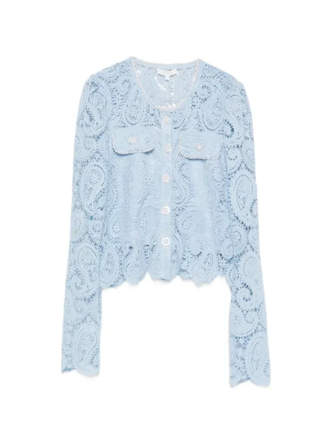 Paper Lace lace scallop shirt