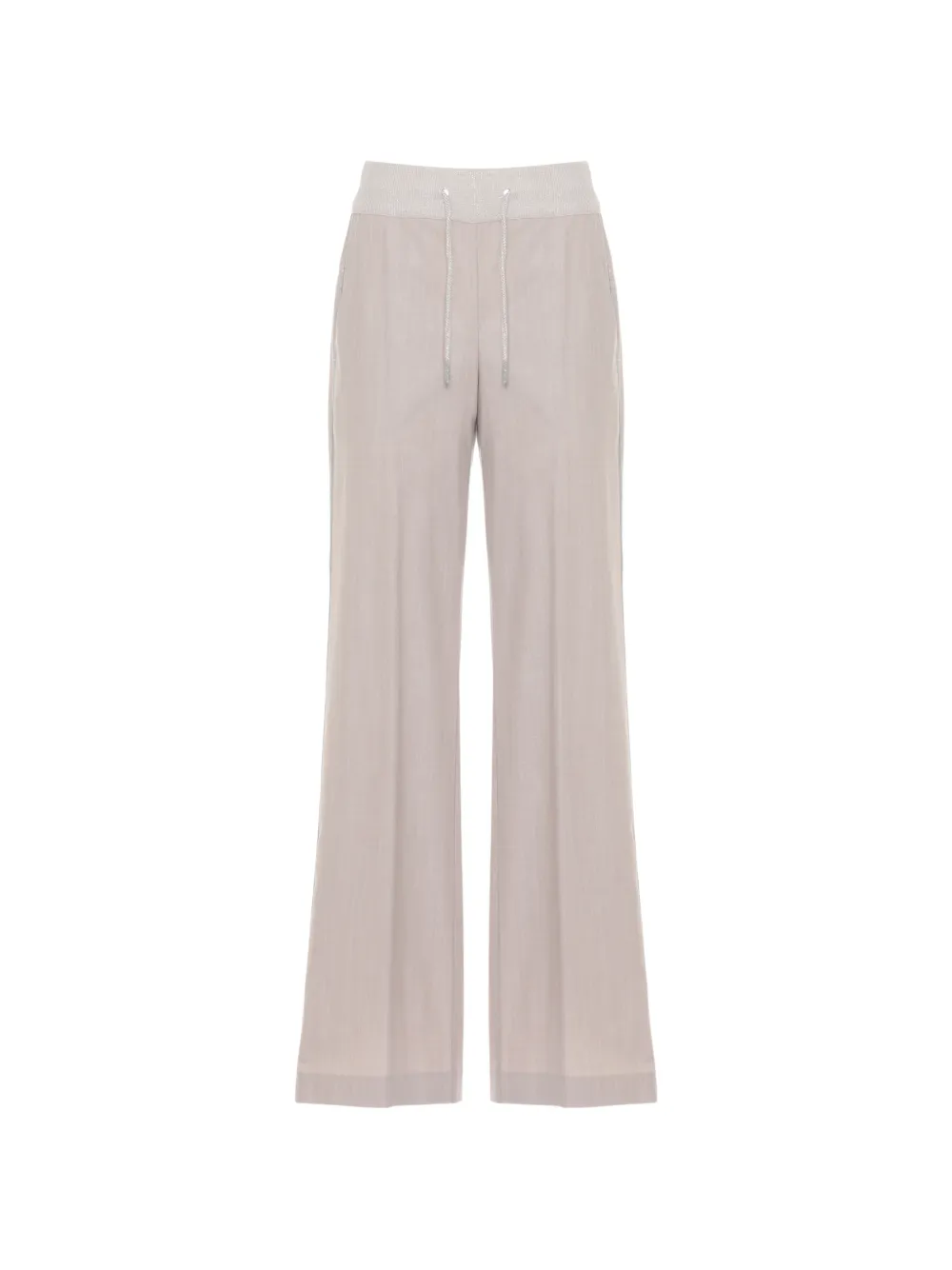 PANICALE drawstring wide-leg trousers - Toni neutri