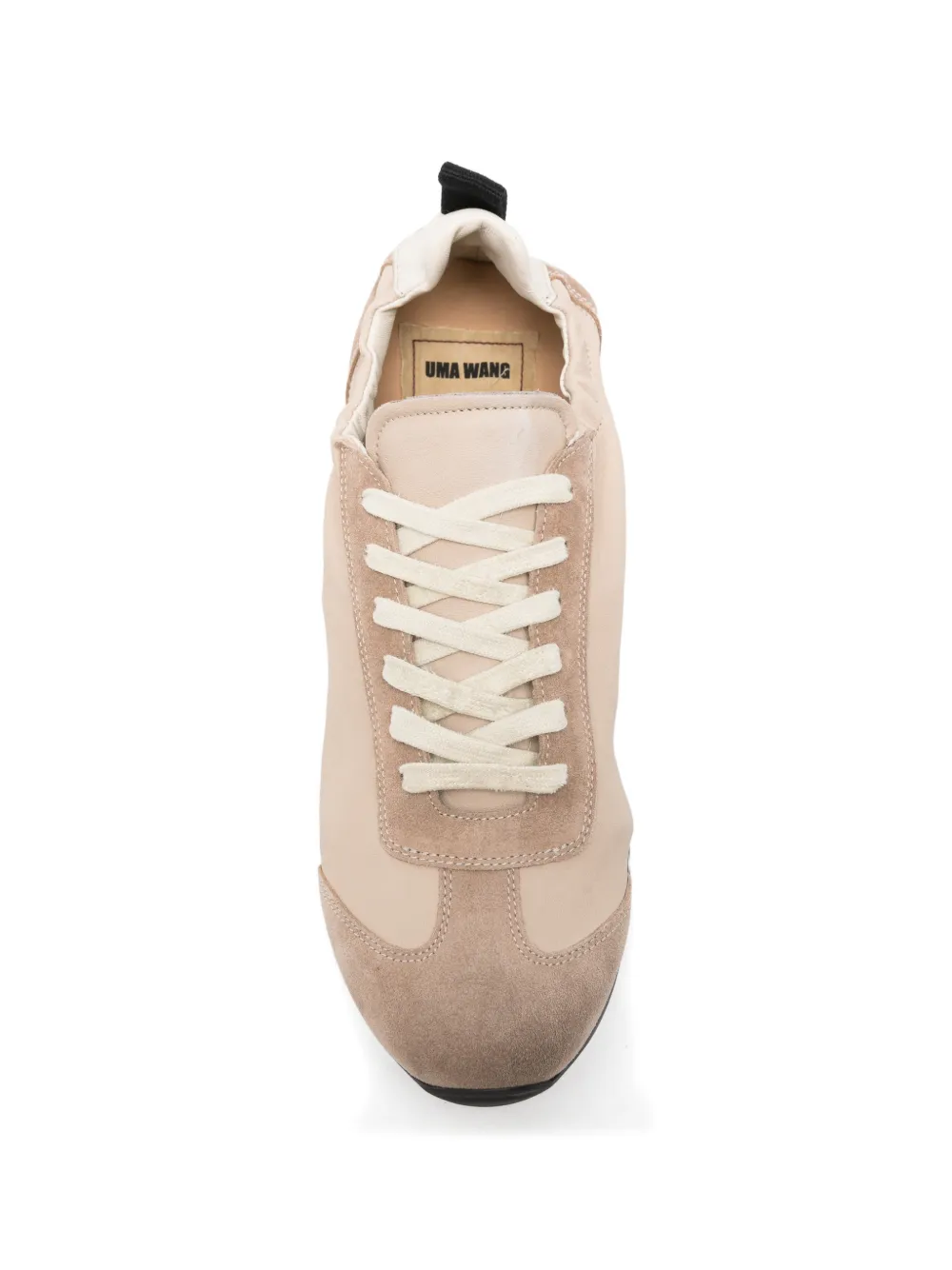 Uma Wang panelled suede-trim sneakers Beige