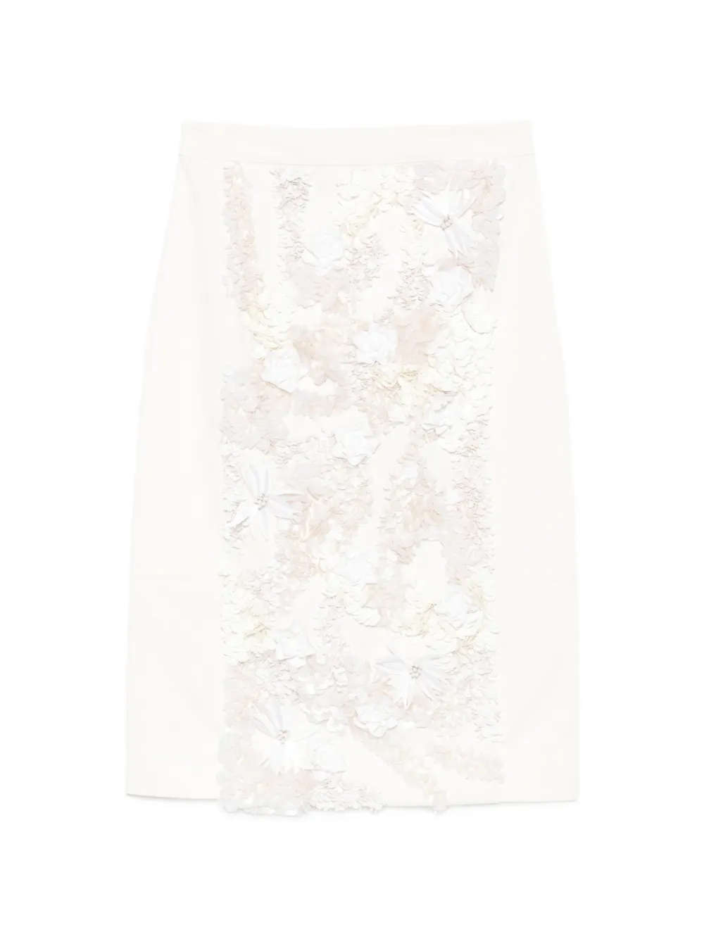 Plan C sequin-embellished midi skirt - Bianco