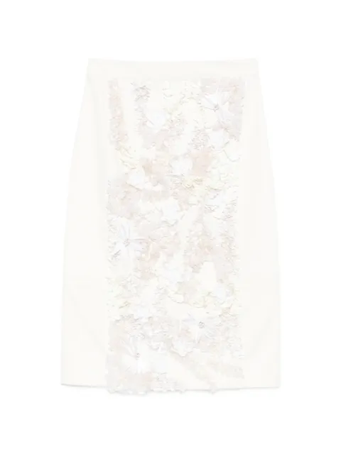 Plan C sequin-embellished midi skirt