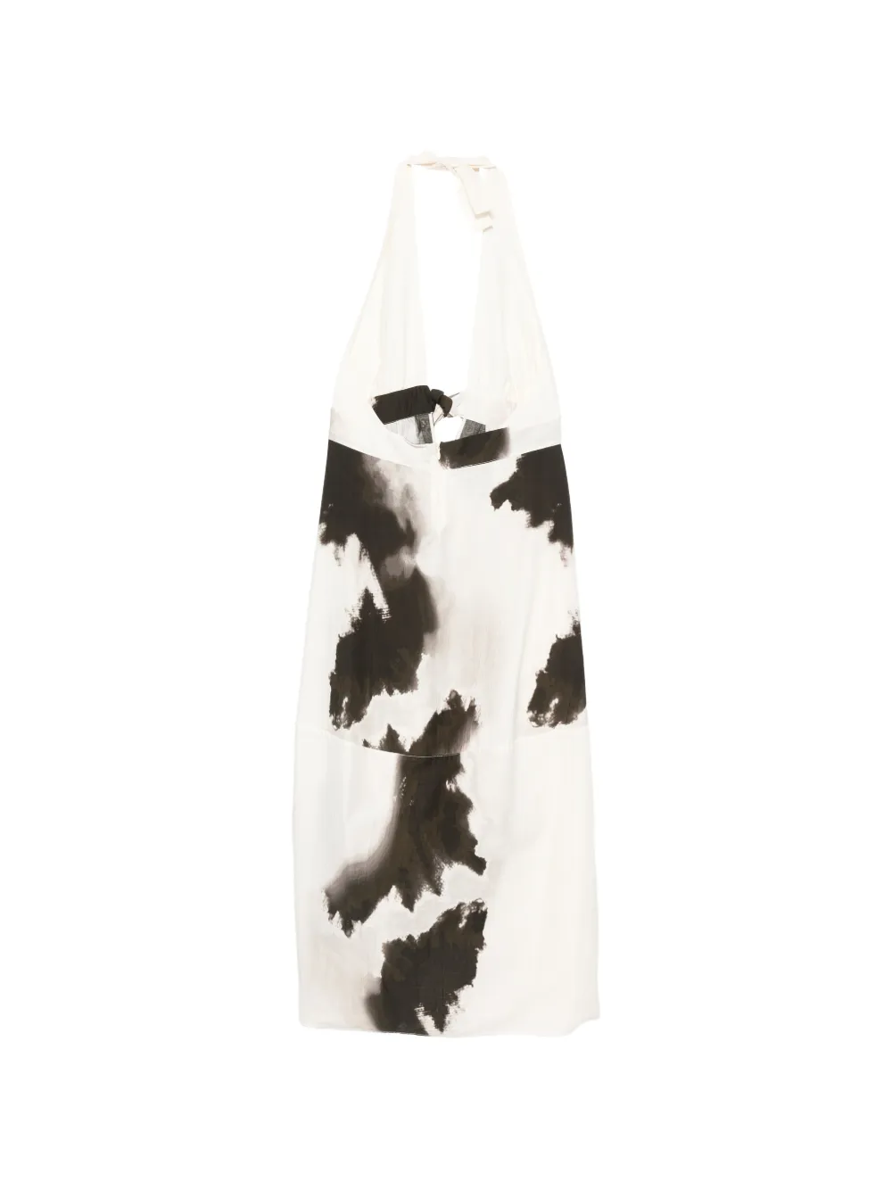 Gentry Portofino Jurk met abstracte print Wit