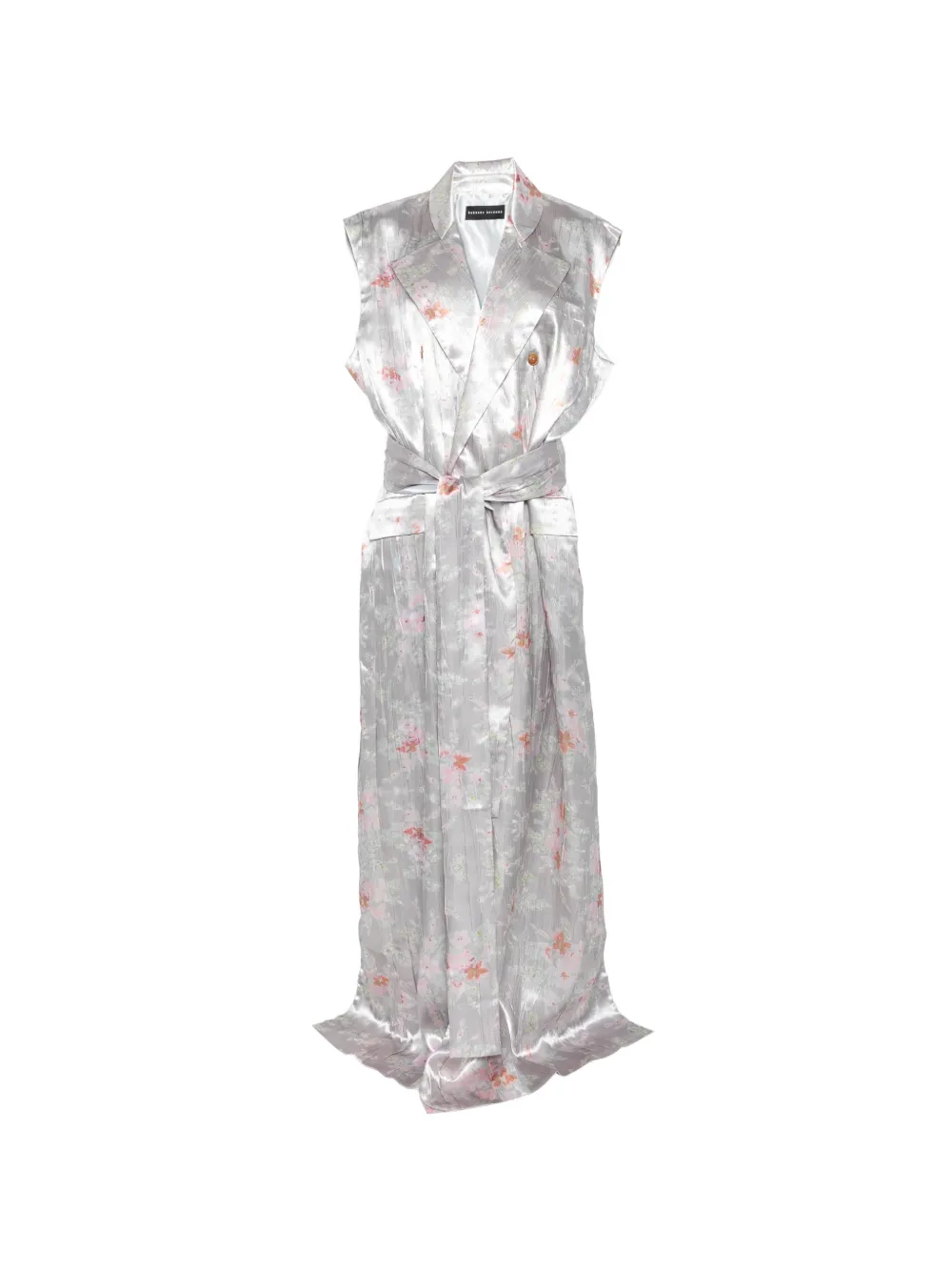 Barbara Bologna Cappotto a fiori - Grigio