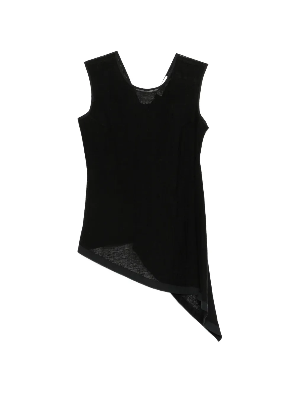 Gentry Portofino sleeveless asymmetric top - Nero