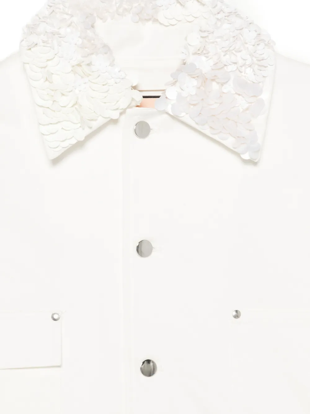 Plan C Jack met zak en pailletten Beige