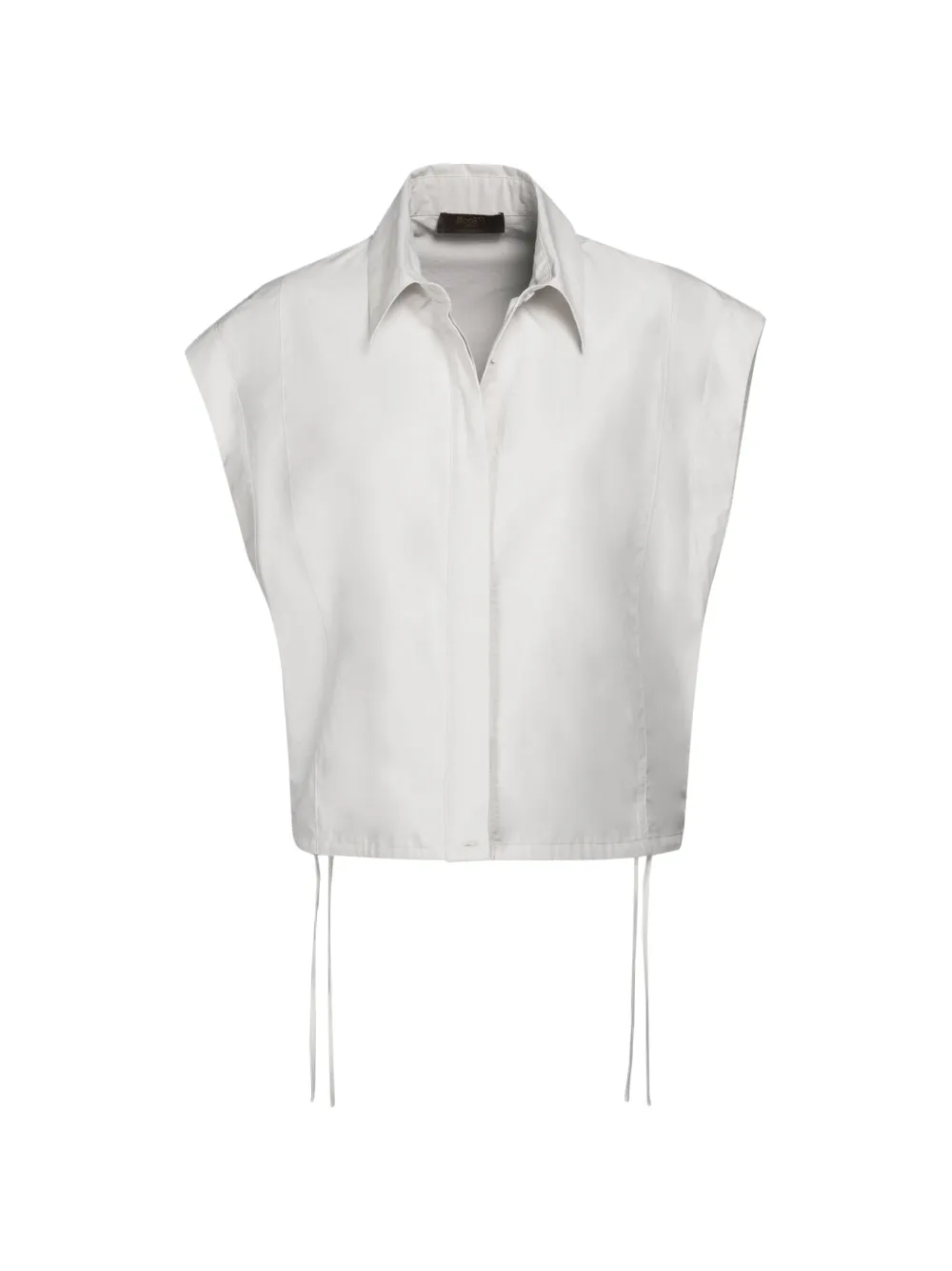 Moorer JESSY-WFC string-detail cotton shirt - Bianco