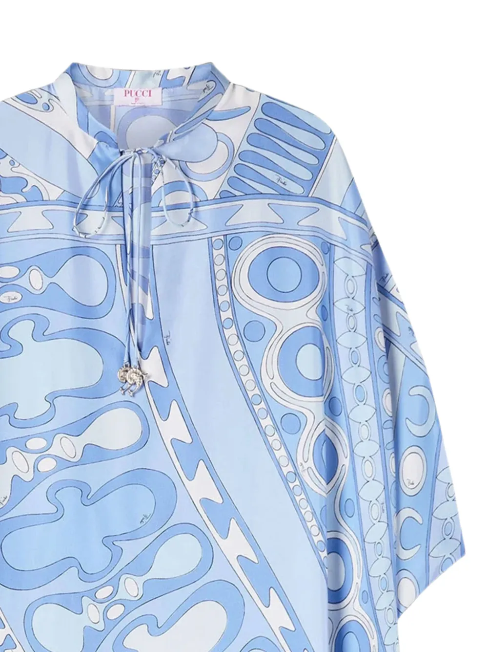 PUCCI Soleil tuniek met print Blauw