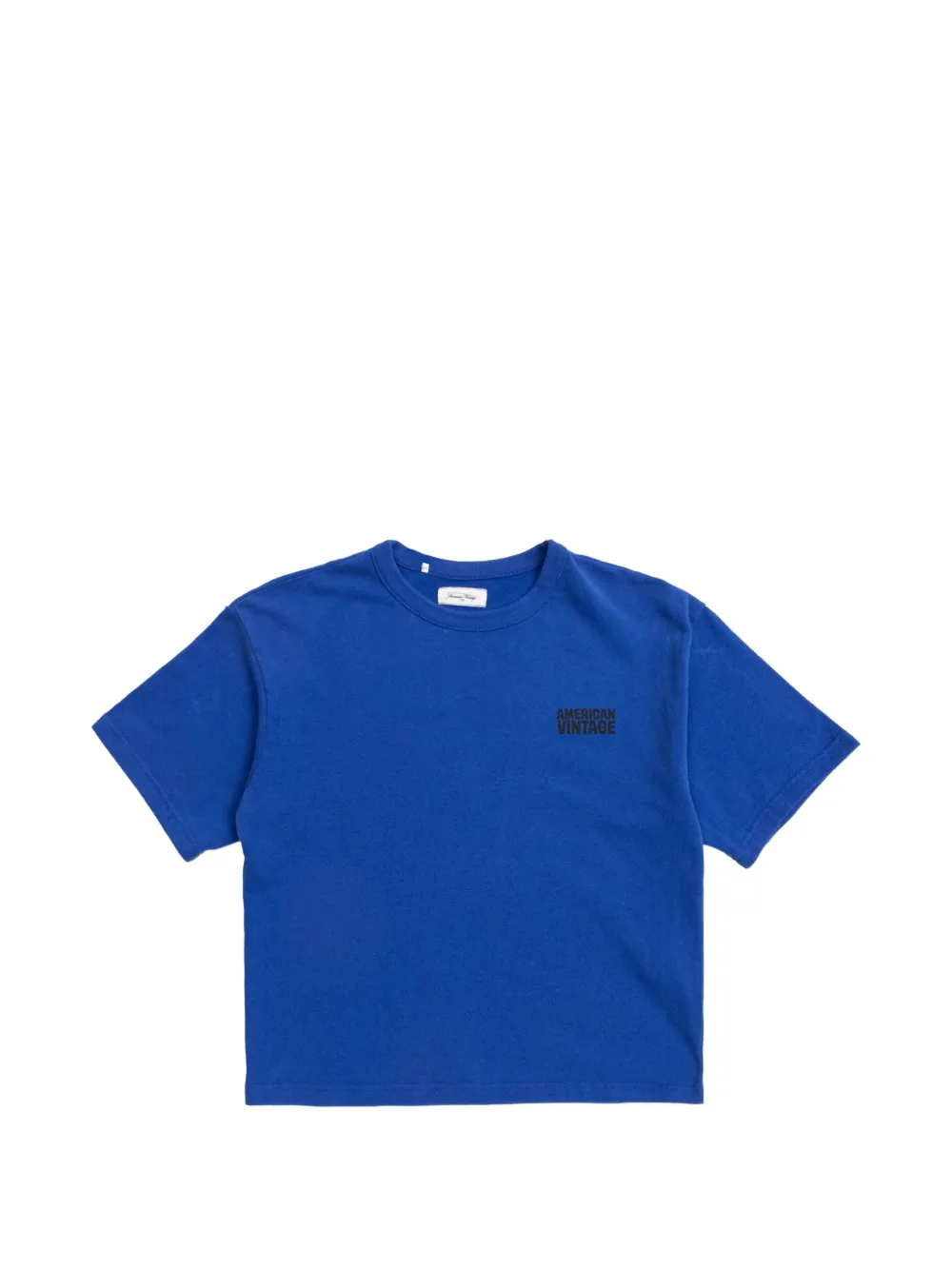 American Vintage Kids logo-detail T-shirt - Blau