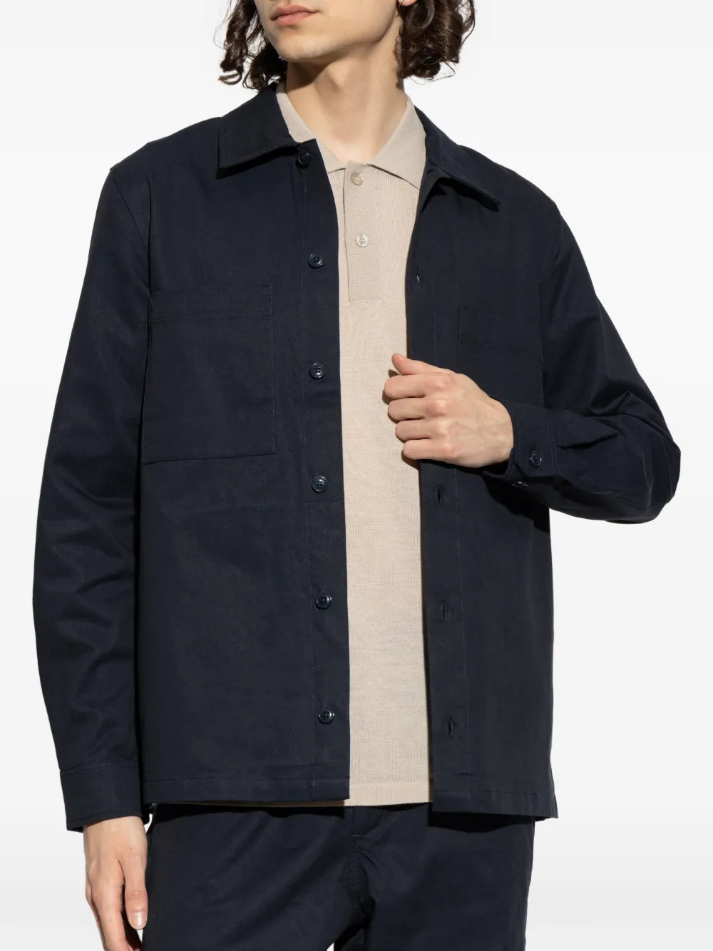  Samsoe Samsoe Sobrecamisa Sataka Con Botones - Azul 