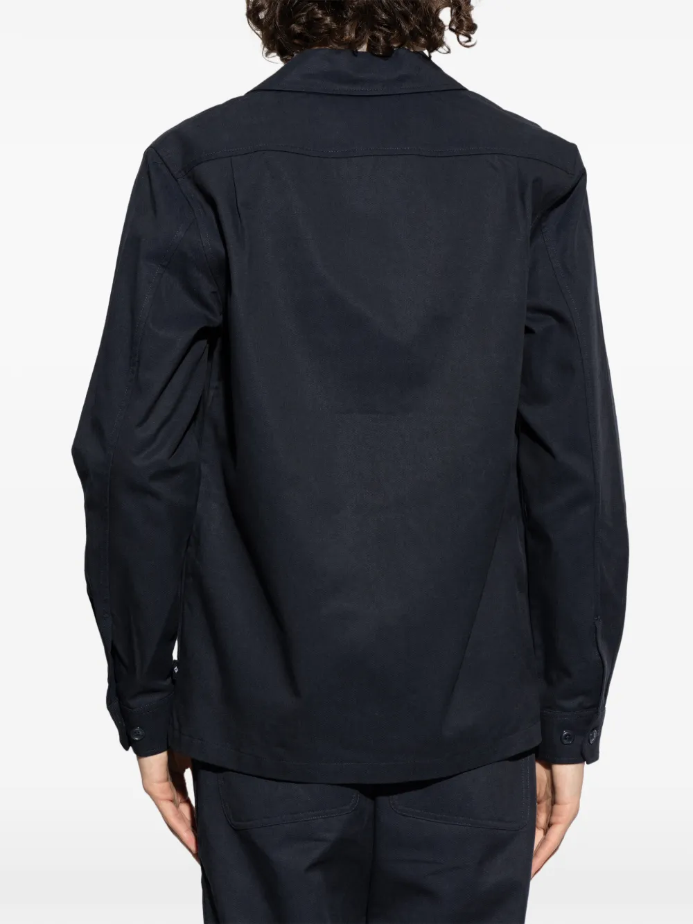 SAMSOE Sataka shirtjack met knopen Blauw