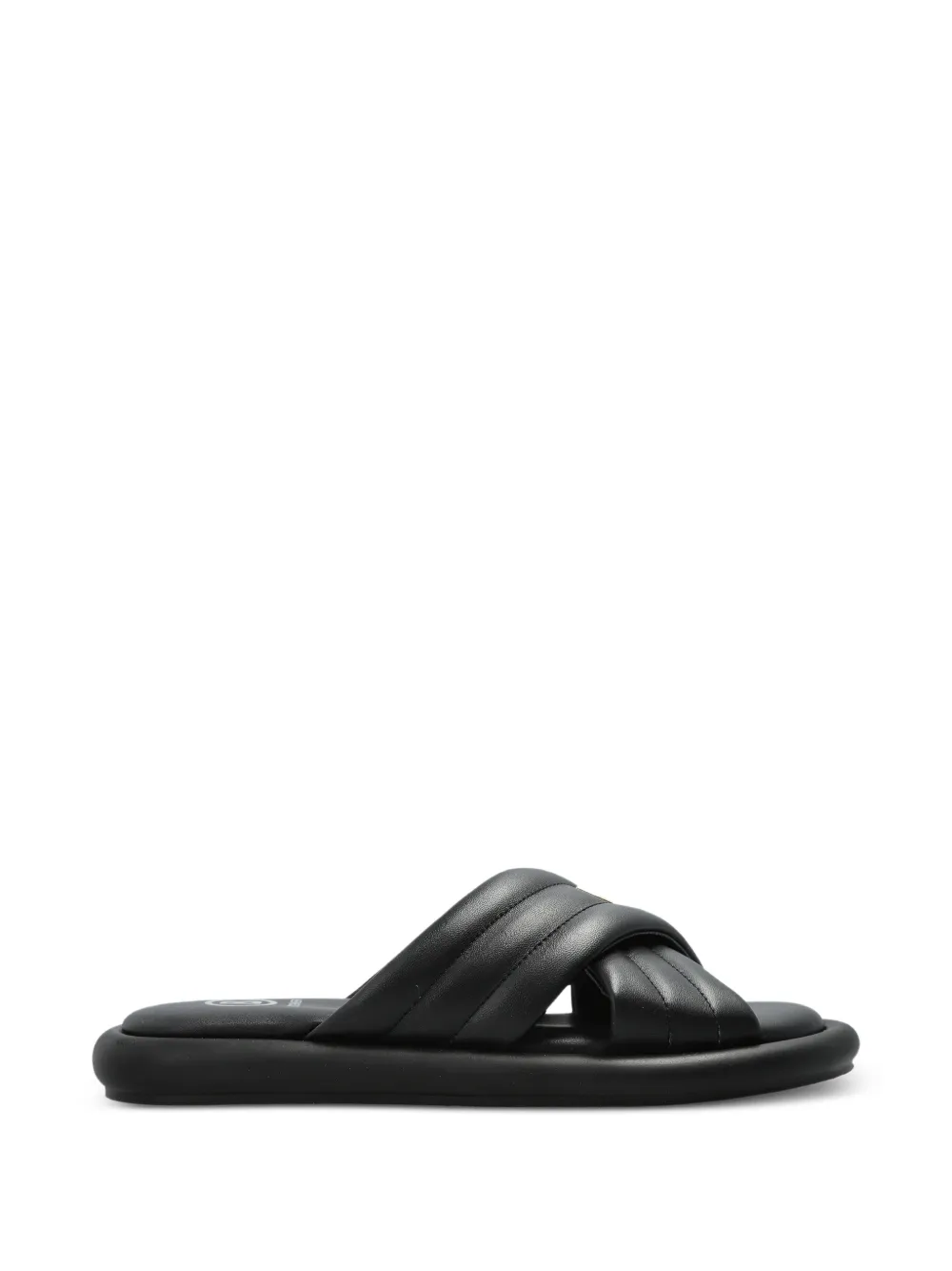 BOGNER quilted crossover sandals - Nero