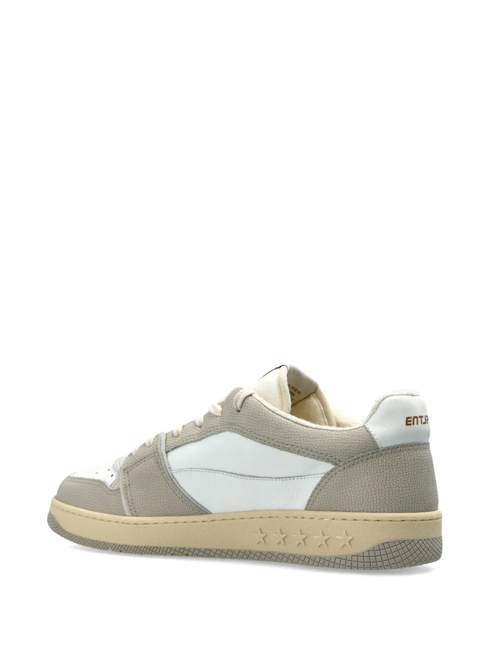Enterprise Japan panelled logo sneakers Beige