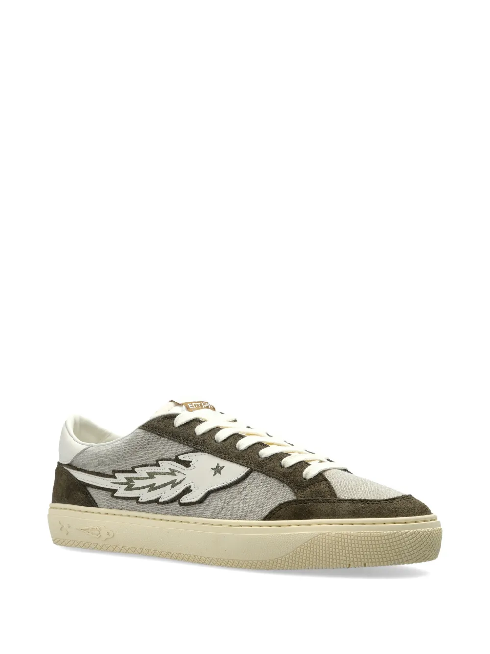 Enterprise Japan appliqué star sneakers Grijs