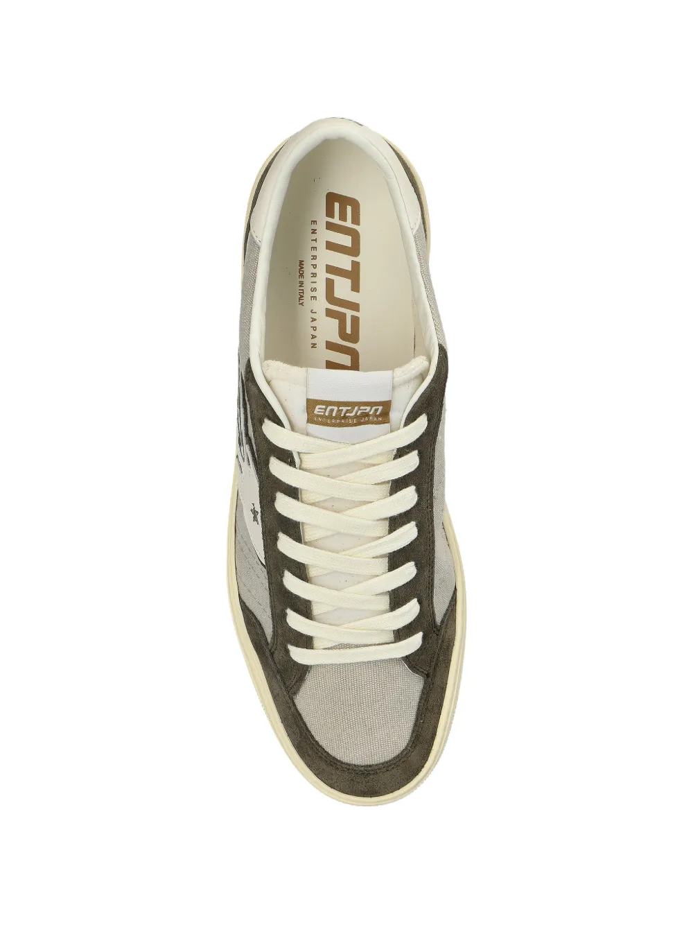 Enterprise Japan appliqué star sneakers Grijs