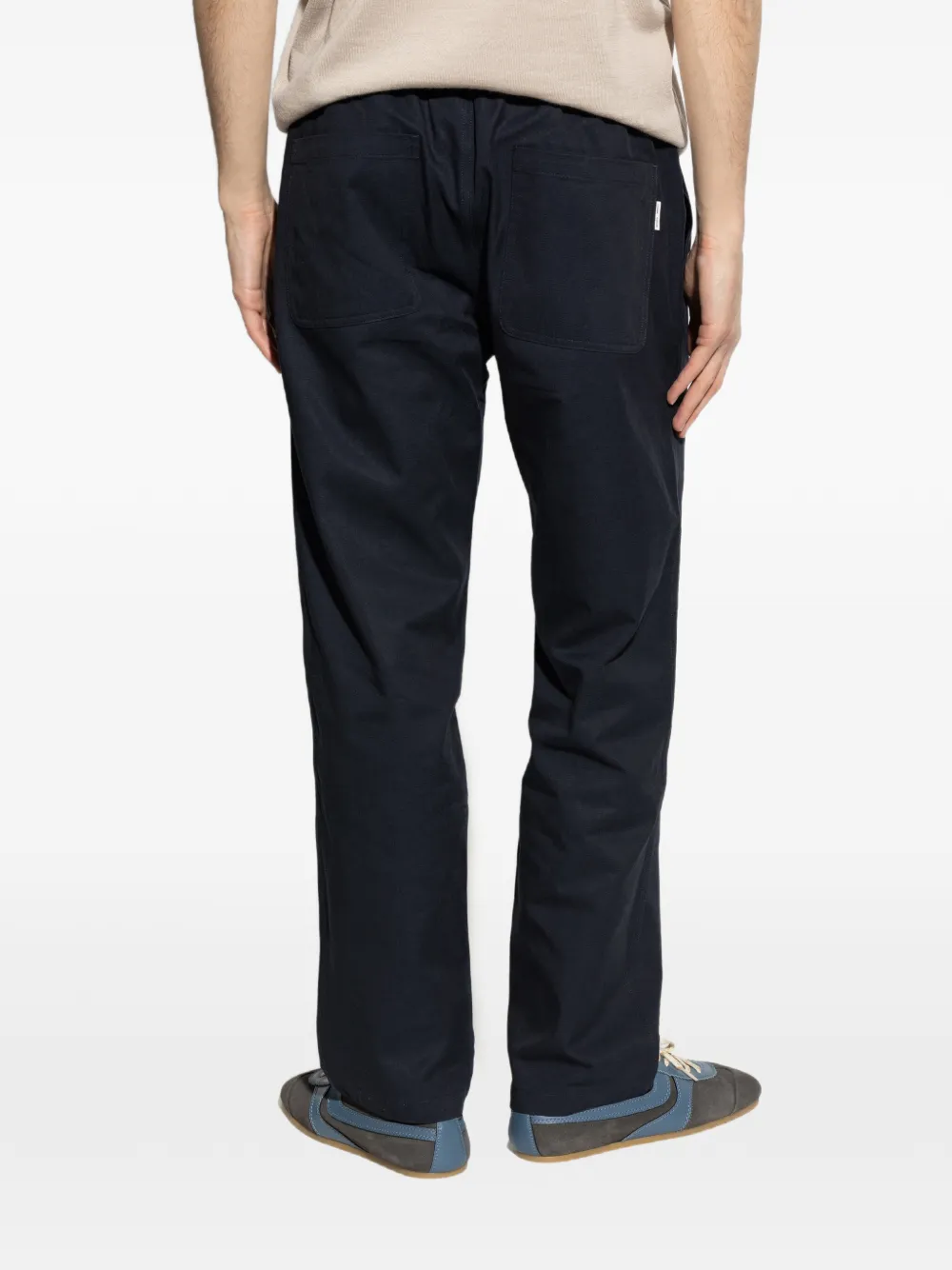 SAMSOE Broek met elastische taille Blauw