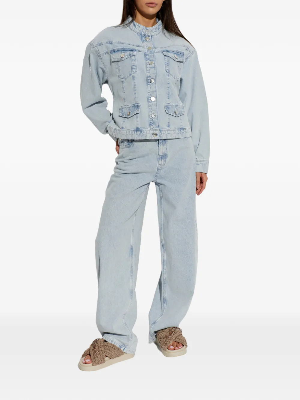 Inuikii criss-cross embellished sandals Beige