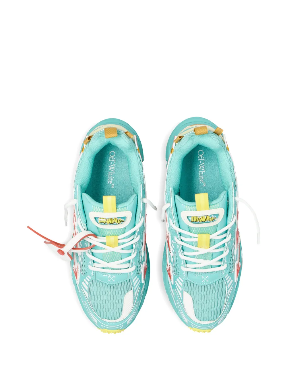 Off-White Be Right Back lace-up sneakers Blauw