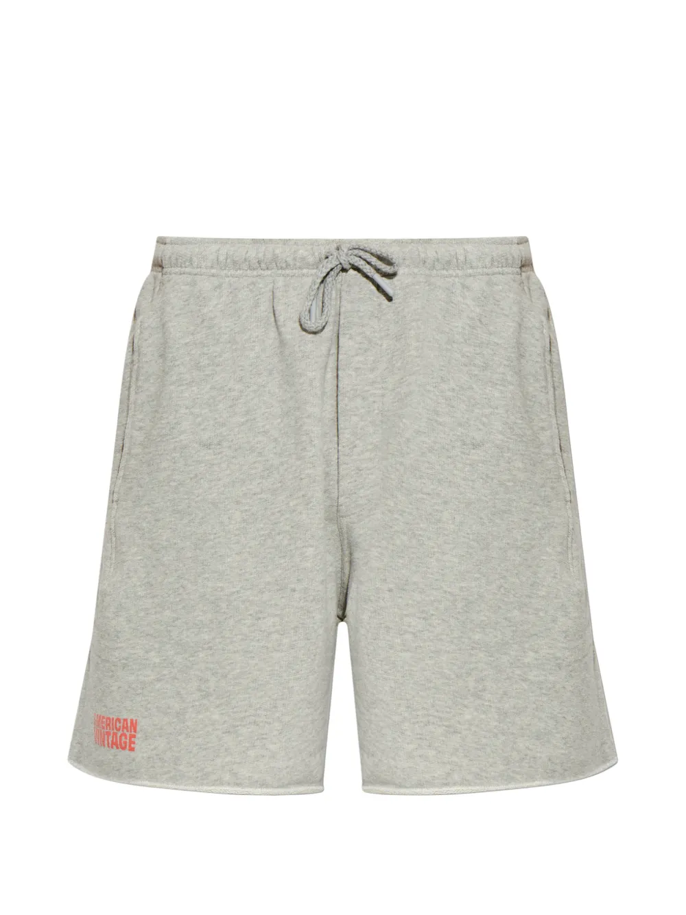 American Vintage drawstring raw hem shorts - Grigio