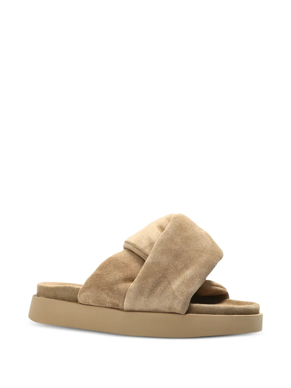 Inuikii twisted leather sneakers Beige