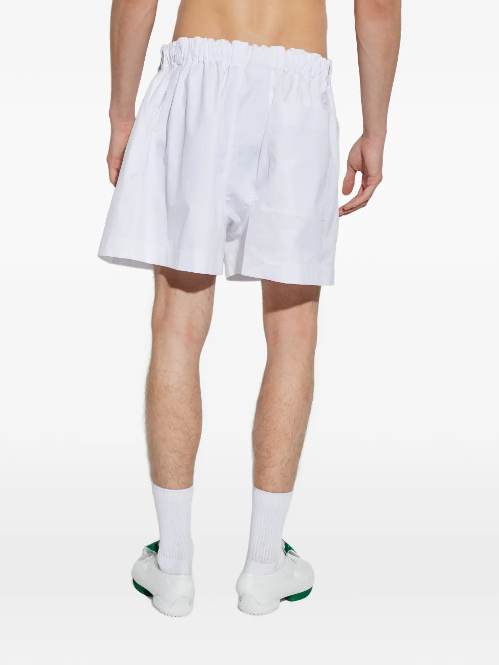 Lacoste Geplooide shorts Wit