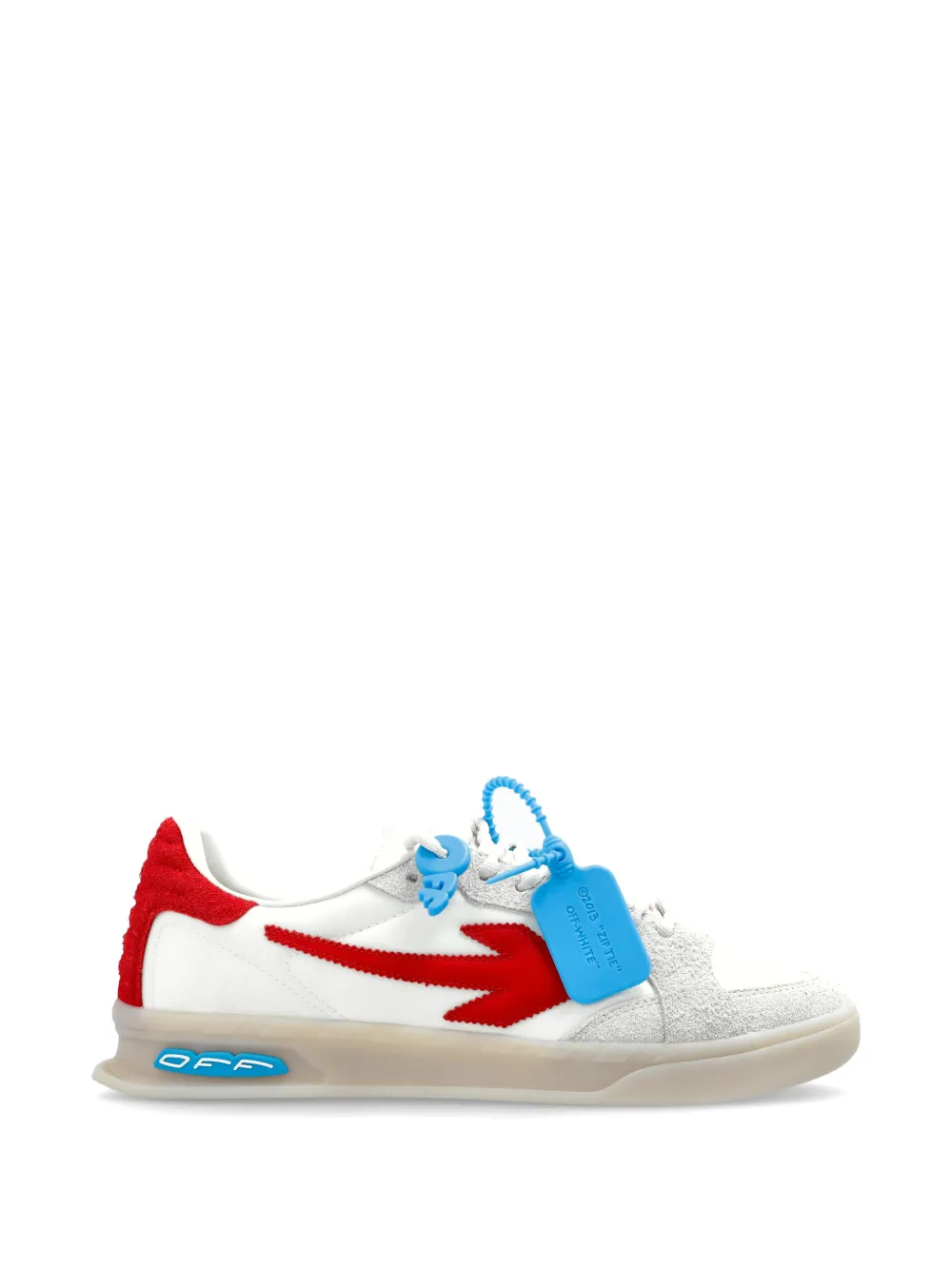 Off-White End Of Play arrow appliqué sneakers - Bianco